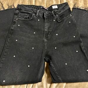 Black Gem-Studded Women's XLove Jeans